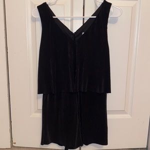 Pink Lily Black Romper